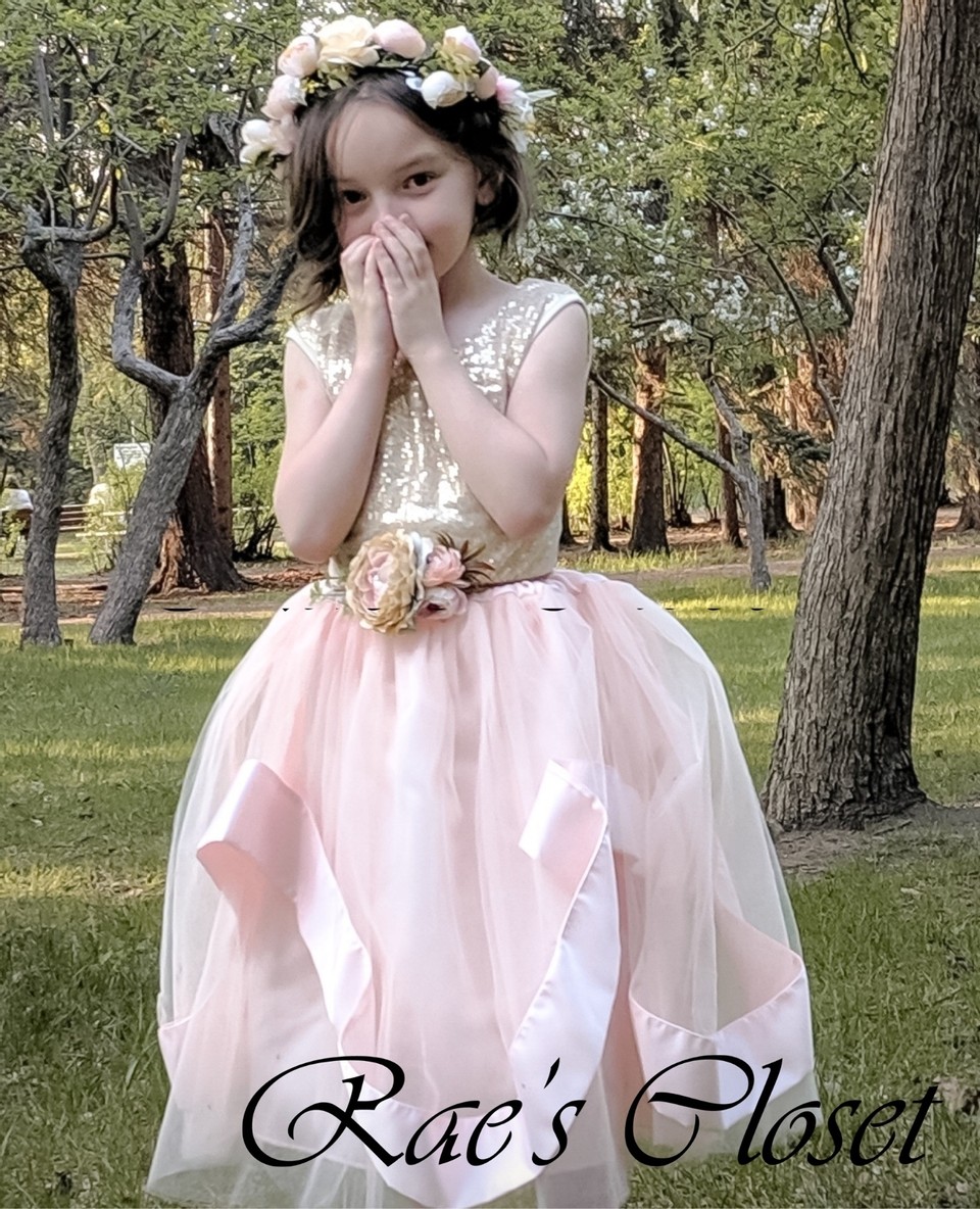 Bridesmaid dresses outlet matching flower girl