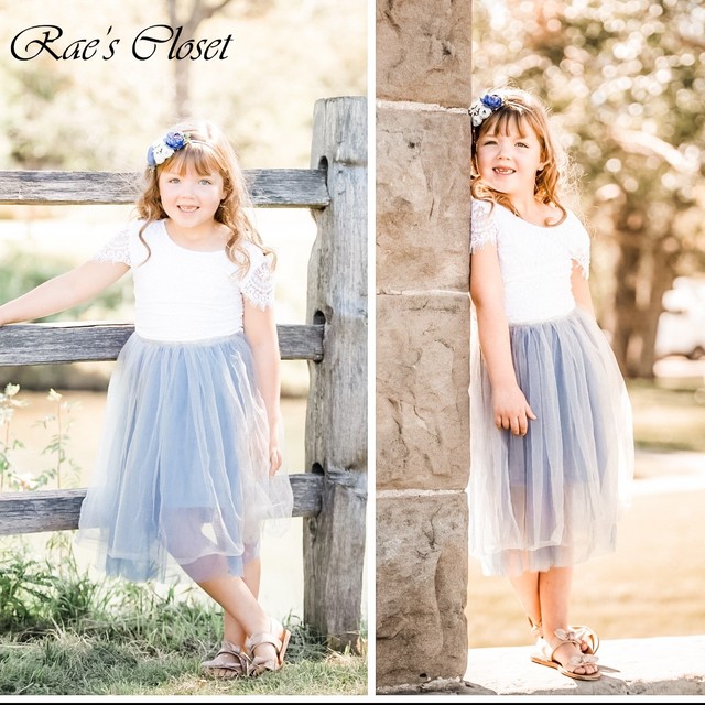 Rae's Closet Two Piece Flower Girl Dress