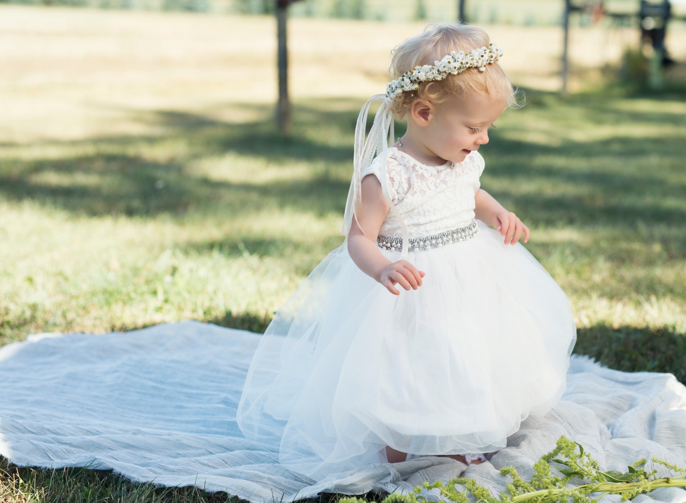 one year old flower girl dress